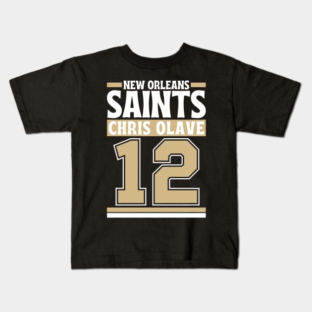 New Orleans Saints Chris Olave 12 Edition 3 Kids T-Shirt by Astronaut.co